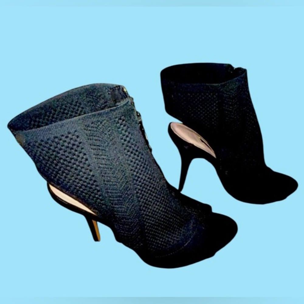 🔥ZARA OPEN TOE ZIP UP SHOE/SANDAL!! SUPER TRENDY BREATHABLE MESH!🔥